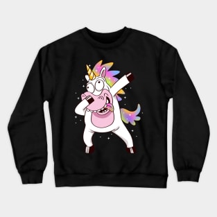 Dab life Crazy Unicorn Crewneck Sweatshirt